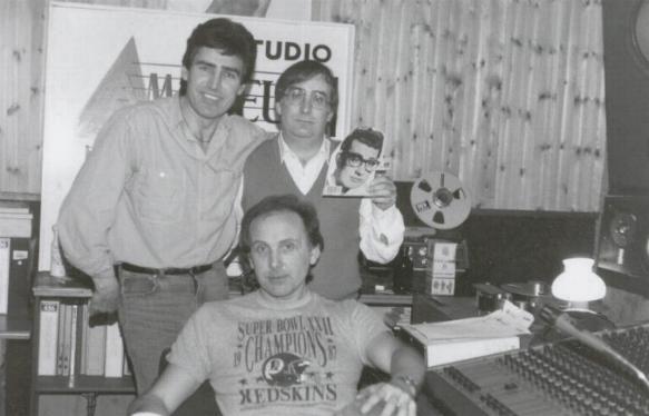 photo of Holly records founders at Amadeus Studios, Liverpool